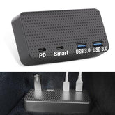 Model 3/R/S/X USB Hub 4v1 adaptér pro středovou konzoli pro Tesla(2021–2023)